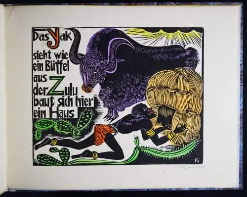 Felixmüller, Conrad. ABC 1925 NUM 1/100 EIGENHÄNDIG KOLORIERT u. SIGNIERT!