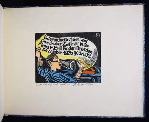 Felixmüller, Conrad. ABC 1925 NUM 1/100 EIGENHÄNDIG KOLORIERT u. SIGNIERT!