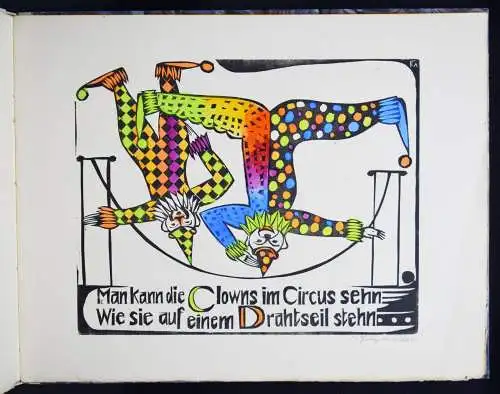 Felixmüller, Conrad. ABC 1925 NUM 1/100 EIGENHÄNDIG KOLORIERT u. SIGNIERT!