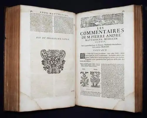 Matthioli, Les commentaires 1642 FOLIO-KRÄUTERBUCH KREUTERBUCH KREUTTERBUCH