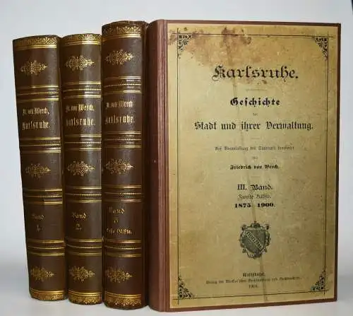 Weech. Karlsruhe 1895-1904 BADEN-WÜRTTEMBERG BADENIA ORTSGESCHICHTE