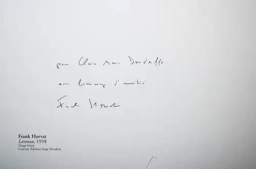 Horvat, Frank. Time Machine SIGNIERT NUMMERIERT Nr. 2/15 VORZUGSAUSGABE