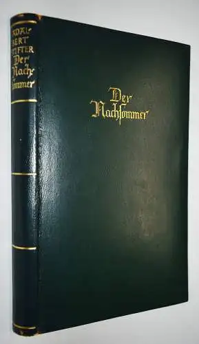 Stifter, Adalbert. Der Nachsommer. Winkler 1949 GANZLEDER-DÜNNDRUCK-AUSGABE