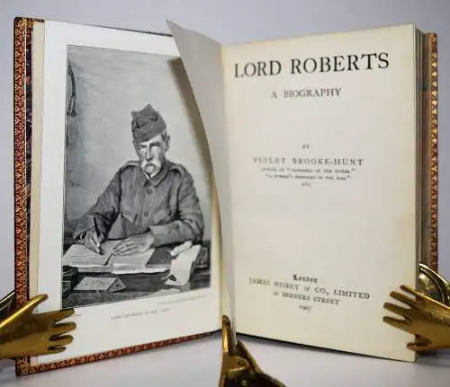 Brooke-Hunt, Lord Roberts - 1907 ERSTE AUSGABE LUXUS-MAROQUIN-HANDEINBAND