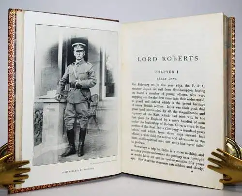 Brooke-Hunt, Lord Roberts - 1907 ERSTE AUSGABE LUXUS-MAROQUIN-HANDEINBAND