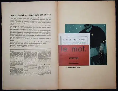 Iribe et Cocteau, Le Mot, No. 4 - 1915 AVANTGARDE ZEITSCHRIFT