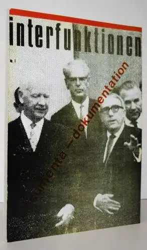 Interfunktionen. Zeitschrift...12 HEFTE  1968-1975 AVANTGARDE FLUXUS