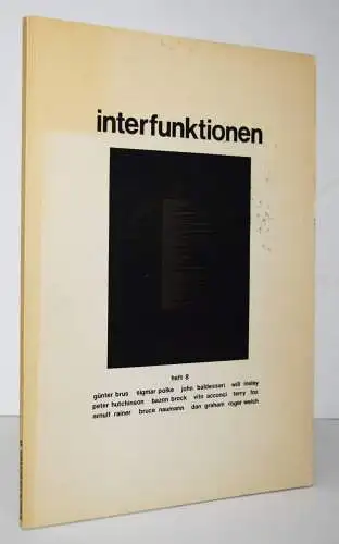 Interfunktionen. Zeitschrift...12 HEFTE  1968-1975 AVANTGARDE FLUXUS