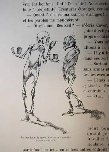 Wells, H. G. Les premiers hommes dans la lune 1901 RARE FIRST EDITION - UTOPIE