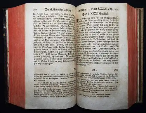 Tacitus, Des C. Cornelius Tacitus Sämmtliche Werke 1765 ANTIKE - ALTPHILOLOGIE