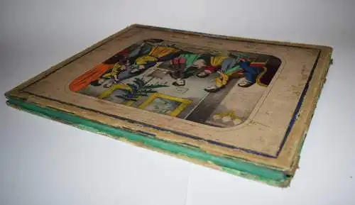 SCHÖNES BIEDERMEIER-PUZZLE ~ 1850 - Der Christbaum. The Christmas-box