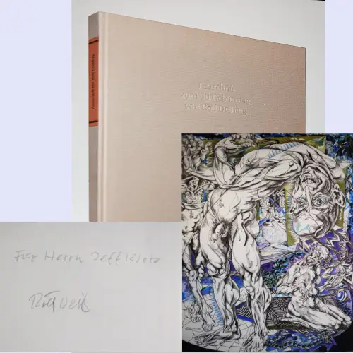 Festschrift zum 50. Geburtstag von Rolf Dettling SIGNIERT 39 ORIG.-GRAPHIKEN