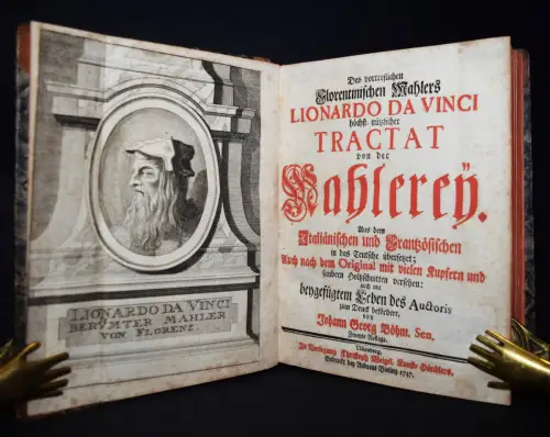 Leonardo da Vinci, Tractat von der Mahlerey - 1747 - KUNSTGESCHICHTE