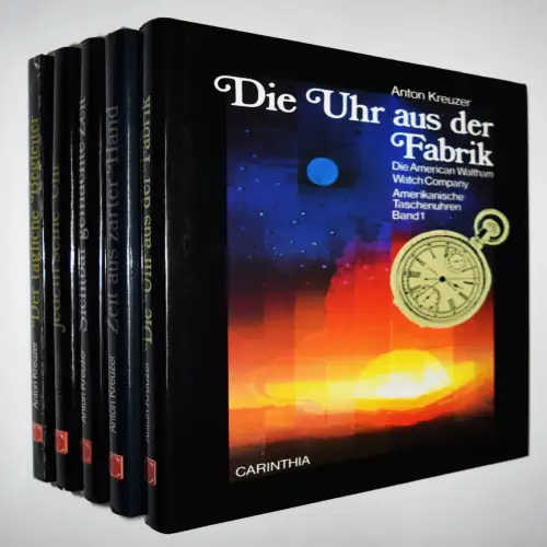 Kreuzer, Amerikanische Taschenuhren 1987-1989. 5 BÄNDE - UHREN AMERIKA USA