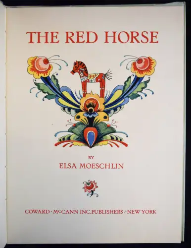 Moeschlin, Elsa. The red horse - 1944
