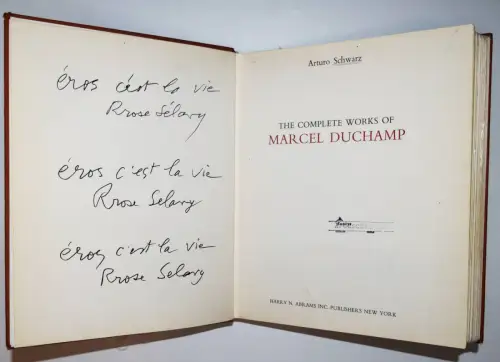 Schwarz, The complete works of Marcel Duchamp RAISONNE WERKVERZEICHNIS