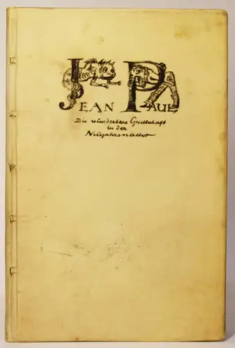 Jean Paul. Die wunderbare Gesellschaft SIGNIERT 31 LITHOGRAPHIEN W. Becker
