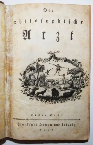 Weikard, Der philosophische Arzt - 1775 PSYCHOLOGIE PHILOSOPHIE