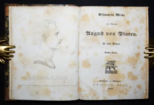 Platen, Gesammelte Werke - Erste vollständige Gesamtausgabe 1843
