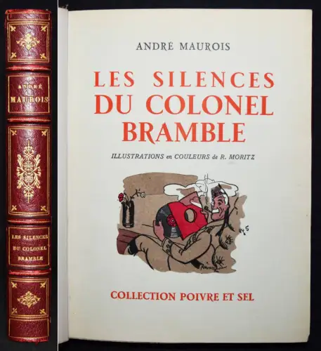 Maurois, Les silences du Colonel Bramble - 1929 - Signierter Einband