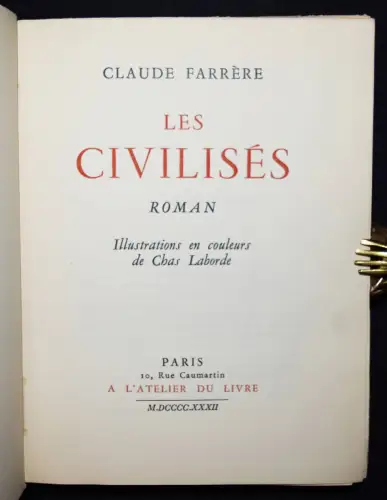 Farrere, Les Civilises - 1932
