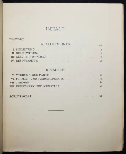 Wassily Kandinsky - Über das Geistige in der Kunst - Erstausgabe 1912