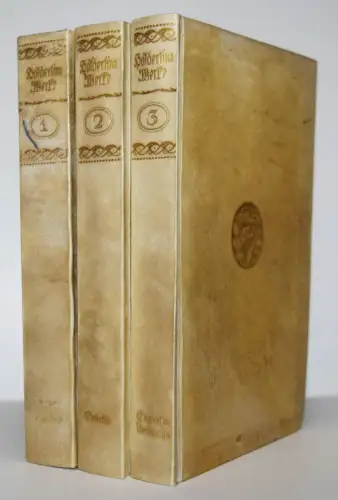 Hölderlin, Friedrich. Gesammelte Werke. Jena 1905 SCHÖNE GANZPERGAMENT-AUSGABE