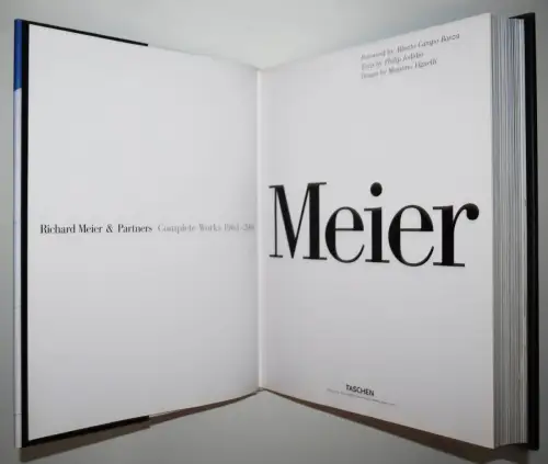 Jodidio, Meier. Complete Works 1963-2008 RAISONNE WERKVERZEICHNIS