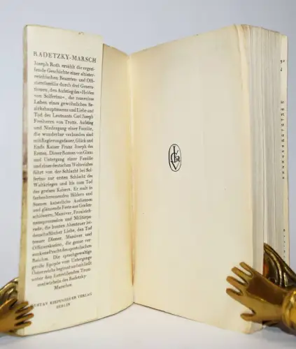Roth, Joseph. Radetzkymarsch - 1932 SELTENE ERSTE AUSGABE mit SCHUTZUMSCHLAG !