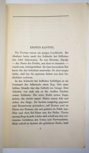 Roth, Joseph. Radetzkymarsch - 1932 SELTENE ERSTE AUSGABE mit SCHUTZUMSCHLAG !