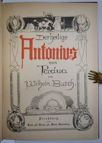 Busch, Wilhelm. Heiliger Antonius - 1871