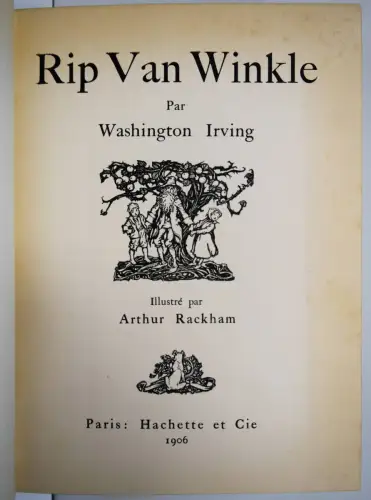 Irving, Washington. Rip van Winkle 1906 - Arthur Rackham ART NOUVEAU