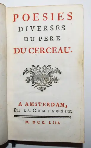 Du Cerceau, Poésies diverses - 1753