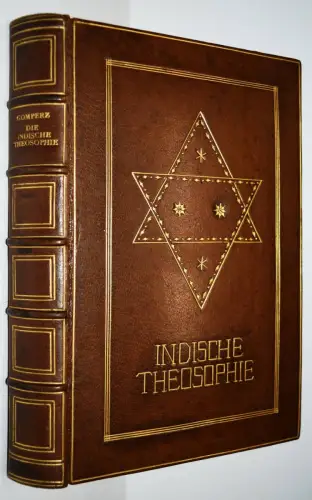 Gomperz, Die indische Theosophie 1925 HANDEINBAND BEAUTIFUL DELICIOUS BINDING !