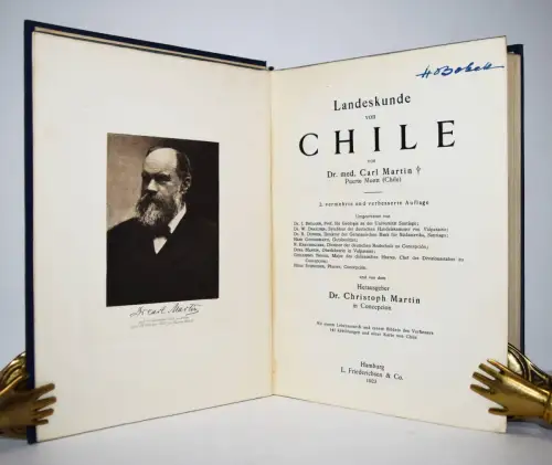 Martin, Landeskunde von Chile - 1923 AMERIKA SÜDAMERIKA