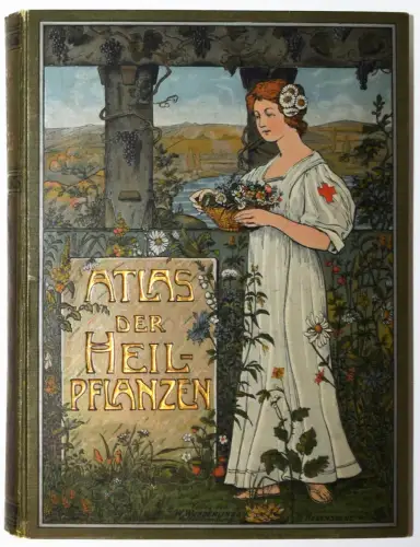 Joseph, Atlas der Heilpflanzen des Praelaten 1904 JUGENDSTIL BOTANIK