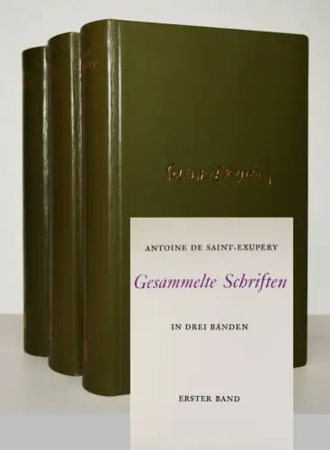 Saint-Exupery, Gesammelte Schriften 1959  SELTENE GANZLEDER GESAMTAUSGABE