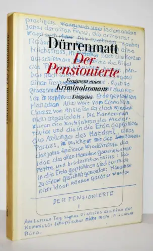 Dürrenmatt, Friedrich. Der Pensionierte 1995 KRIMINALROMAN KRIMINALLITERATUR