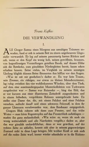Kafka, Franz. Die Verwandlung. In: Die weissen Blätter - 1915 SELTENER ERSTDRUCK