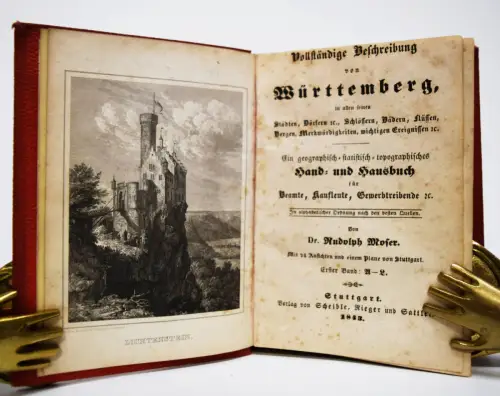 Moser, Vollständige Beschreibung von Württemberg 1843 ANSICHTEN BADEN