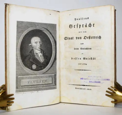 Paulsen, Nikolaus. Gespräche mit dem Staat von Oesterreich 1808 DEUTSCHER BUND