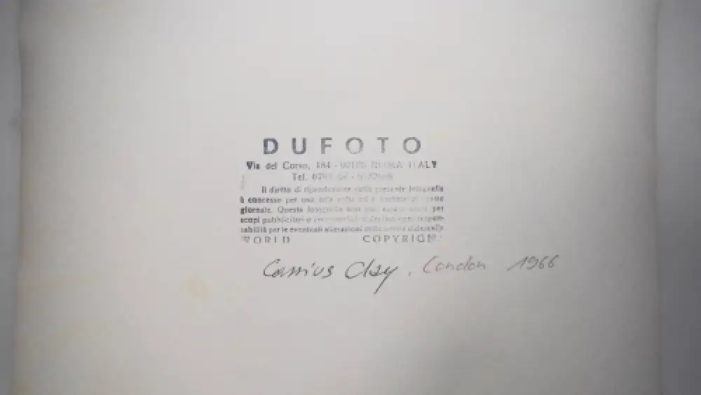 Ali, Muhammad. Orig.-Porträtphotographie. London 1966 GROSSFORMAT !! 2