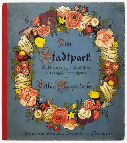 Meggendorfer, Lothar.  Im Stadtpark - 1887 SPIELBILDERBUCH EXCEPTIONALLY RARE !
