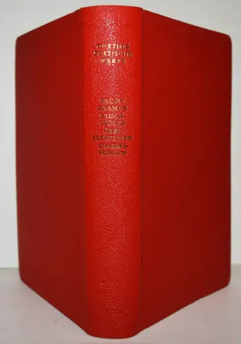 Goethe, Frühe Dramen, Bruchstücke, Übersetzungen... 1953 GANZLEDER-DÜNNDRUCK