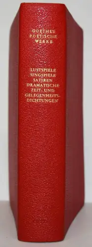 Goethe, Lustspiele, Singspiele, Satiren - Cotta 1953 GANZLEDER-DÜNNDRUCK