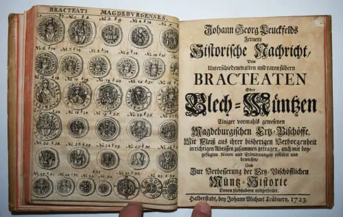 Leuckfeld, Kurtze historische Nachricht 1723 EINZIGE AUSGABEN NUMISMATIK SACHSEN