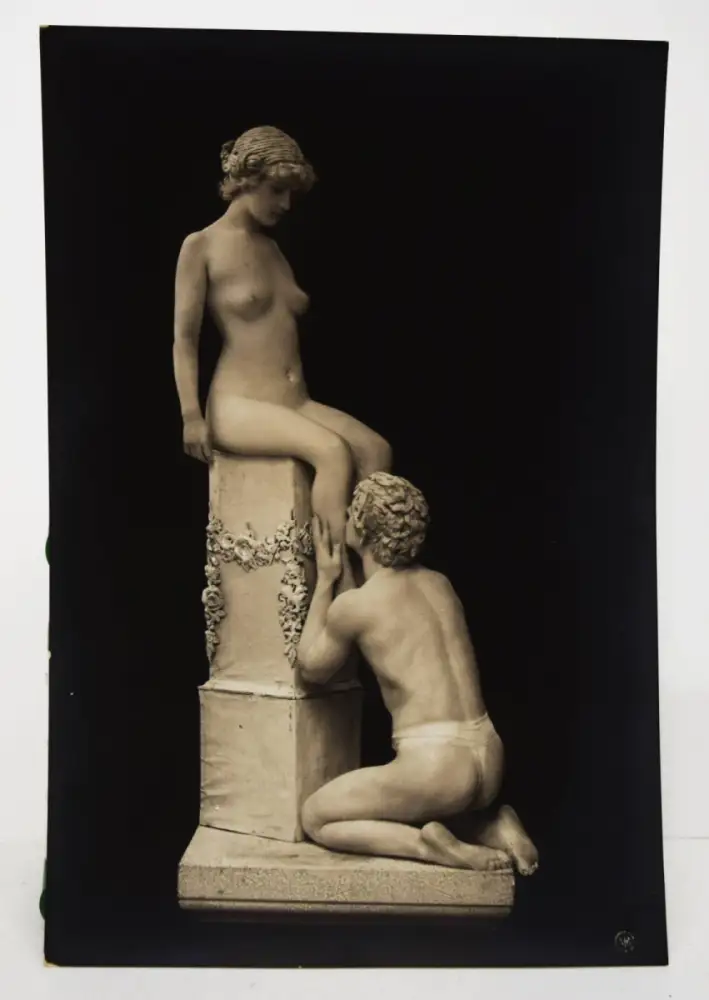 DESMOND - Lebende Marmor-Bildwerke Marmorgruppen 1908 ORIG.-PHOTOGRAPHIEN EROTIC 8
