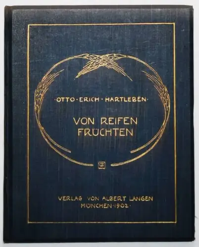 Hartleben, Von reifen Früchten 1902 ERSTE AUSGABE WIDMUNG NUMMERIERT 1/30