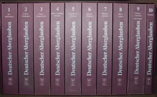 Bächtold-Stäubli, Handwörterbuch des deutschen Aberglaubens 1987 - ABERGLAUBEN