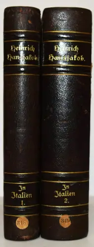 Hansjakob, Heinrich. In Italien - 1877 ERSTE AUSGABE - REISEBERICHT